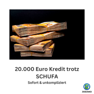 Sichern Sie sich jetzt 20.000 € Kredit trotz SCHUFA. Flexible Raten, schnelle Auszahlung & seriöse Anbieter im Vergleich. Jetzt unverbindlich anfragen!